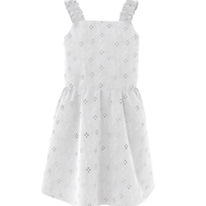 NKFVIOLETA STRAP DRESS WHITE