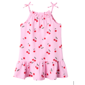 NMFZALLY STRAP DRESS BOX PINK FROSTING